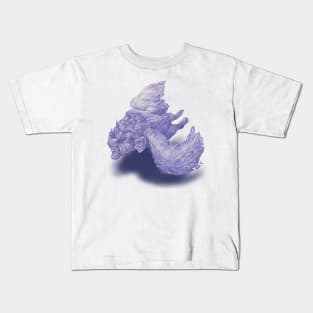 Purple Baba Yaga on the Breeze Kids T-Shirt